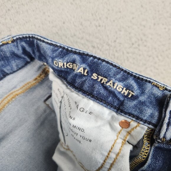 American Eagle Jeans Mens 28x30 Original Fit Straight Leg AirFlex+ Denim Pants - Picture 9 of 12